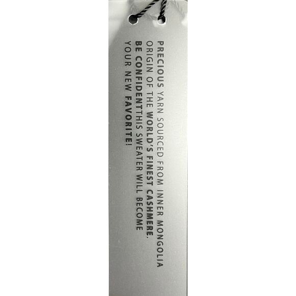 1-32 QI CASHMERE Men's Sweater V-Neck Charcoal-Gray 2XL - Picture 9 of 10